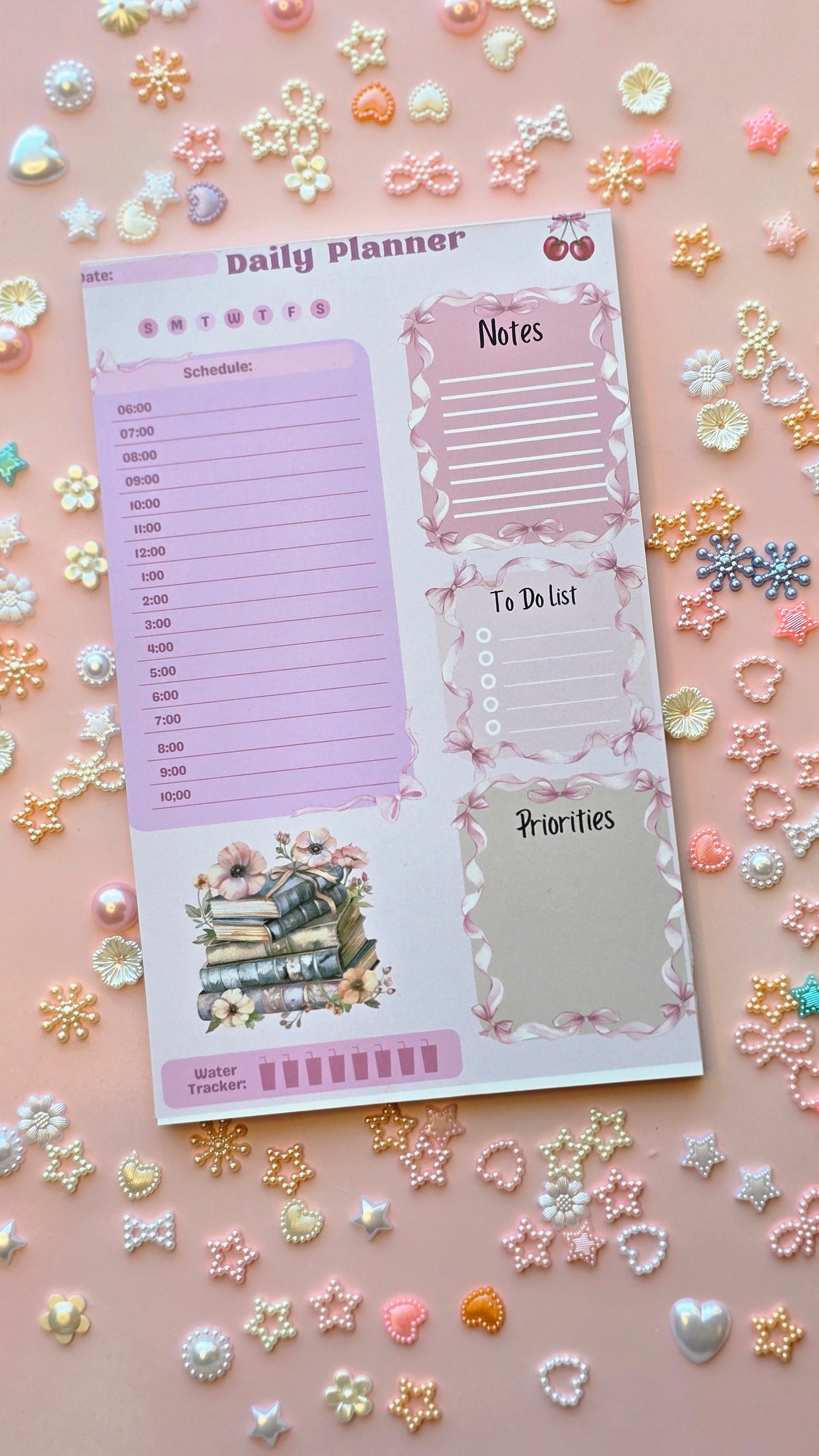 Pink Coquette Daily Planner Pad