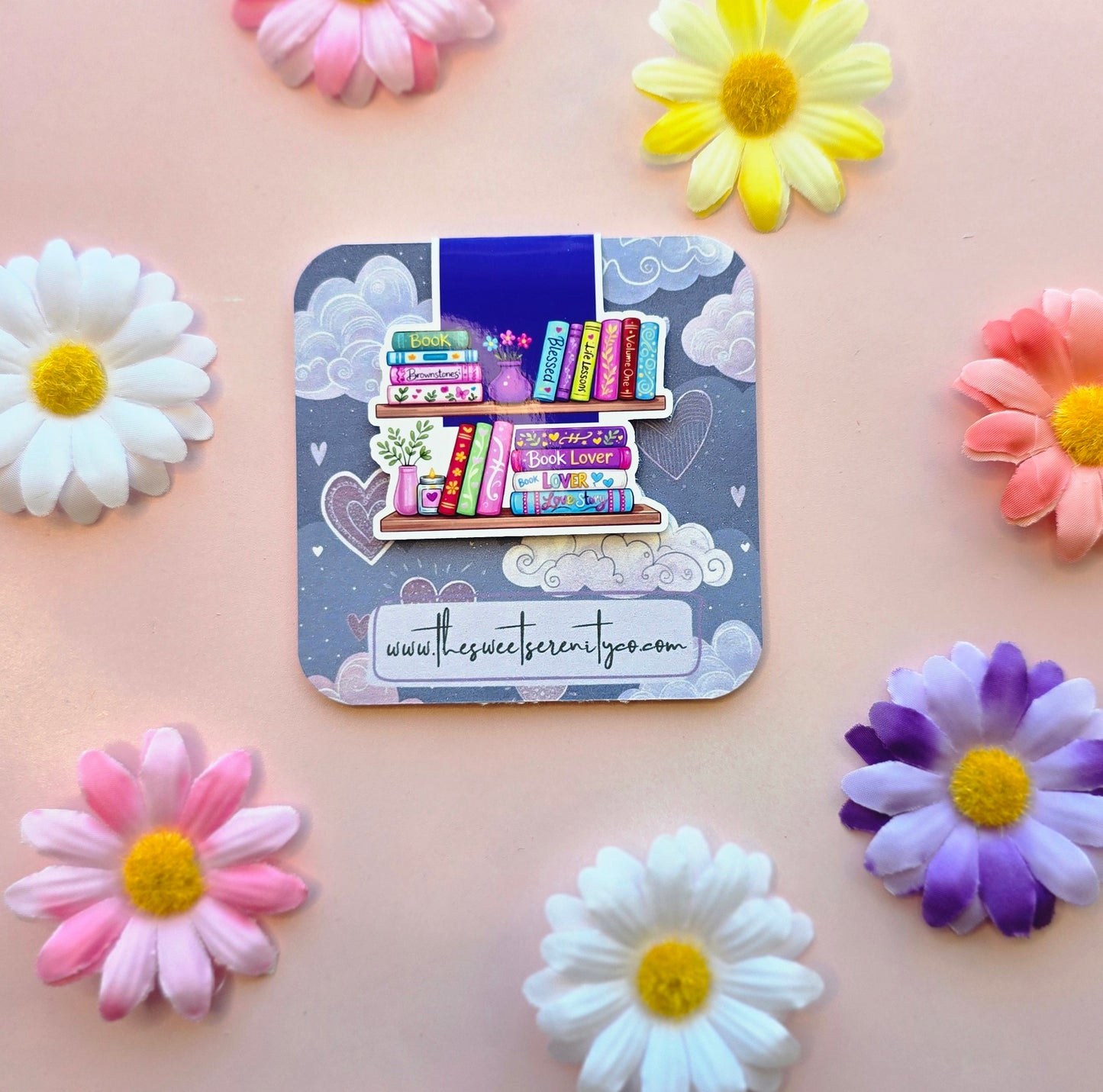 Bookshelves Magnetic Bookmark
