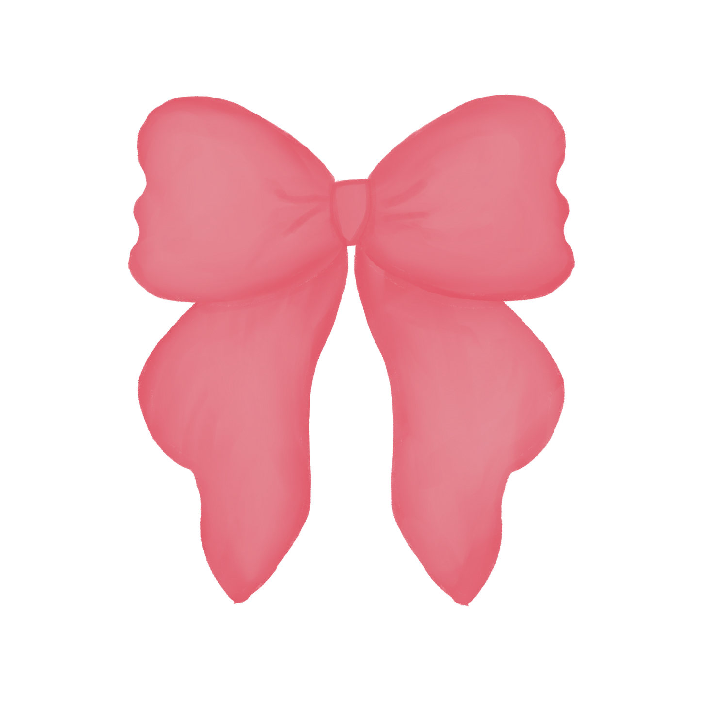Pink Bow Sticker 3x2