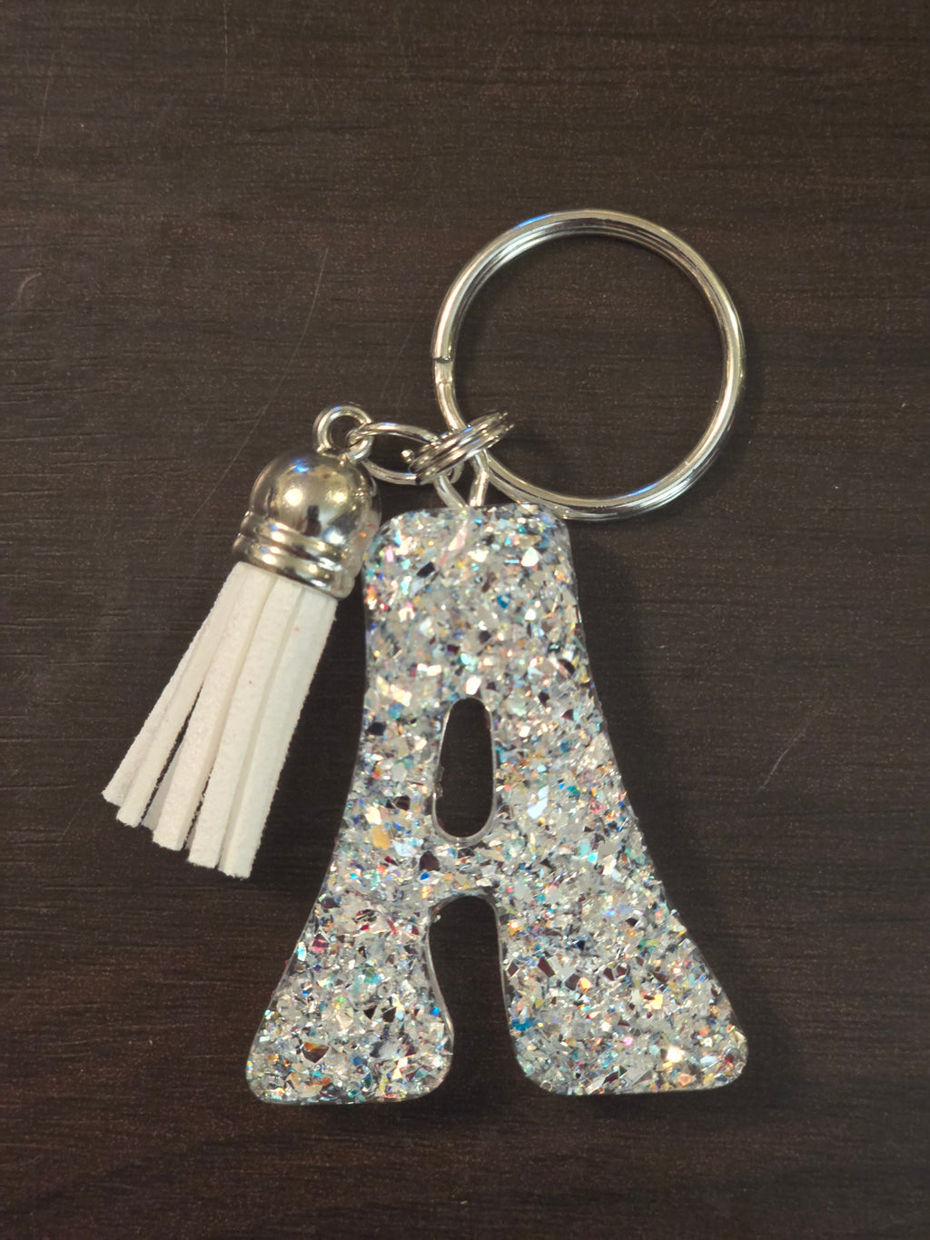 Glitter Letter Keychains