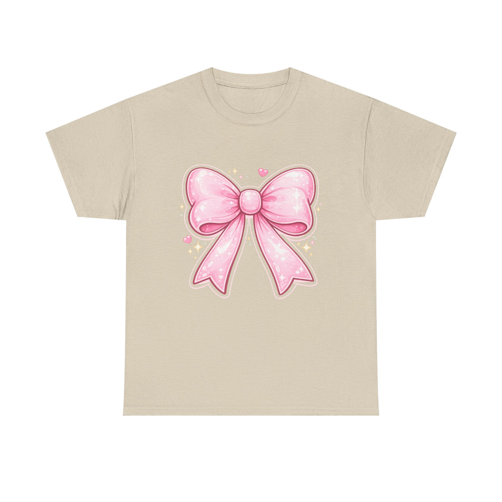 Pink Bow Tee — Cute Pastel Ribbon Graphic T-Shirt