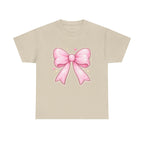 Pink Bow Tee — Cute Pastel Ribbon Graphic T-Shirt
