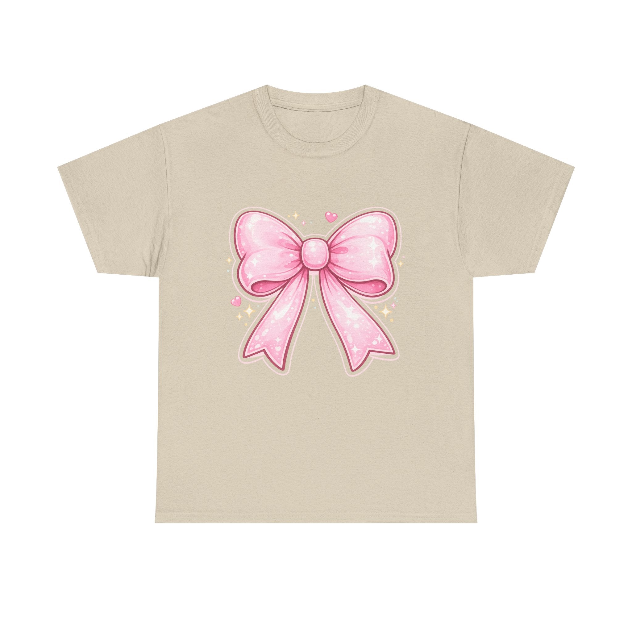 Pink Bow Tee — Cute Pastel Ribbon Graphic T-Shirt