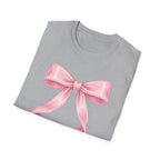 Pink Ribbon Bow T-Shirt — Cute Pastel Gift-Ready Top