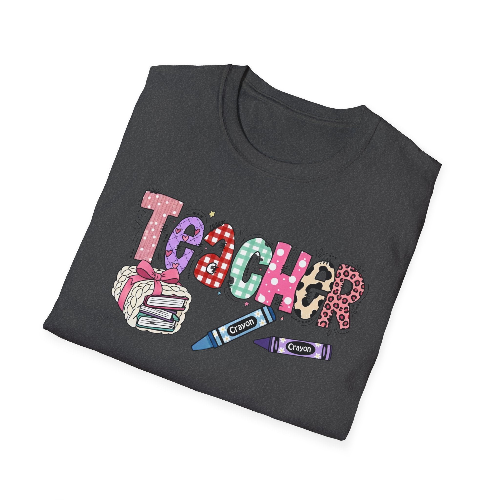 Teacher Doodle T-Shirt – Colorful School Supplies Graphic Tee