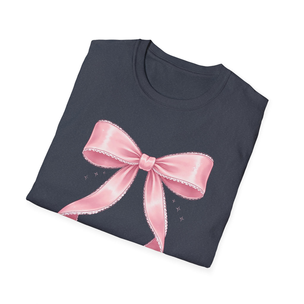 Pink Ribbon Bow T-Shirt — Cute Pastel Gift-Ready Top