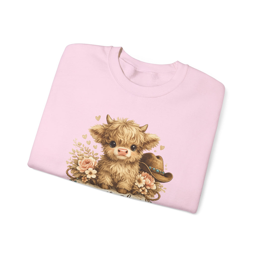 Cow Face Sweatshirt "Apparently I Have An Attitude" — Cute Farm Animal Graphic Crewneck