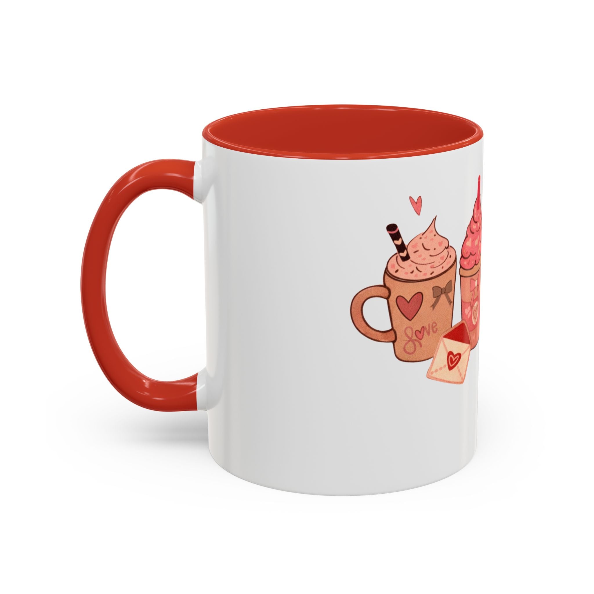 Valentine’s Coffee Mug — Cute Sweet Drinks & Love Treats Accent Mug