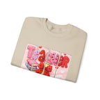 Teacher Heart Crewneck Sweatshirt — Cute Pink Classroom Gift