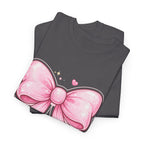 Pink Bow Tee — Cute Pastel Ribbon Graphic T-Shirt