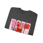 Teacher Heart Crewneck Sweatshirt — Cute Pink Classroom Gift