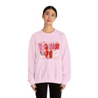 Teacher Heart Crewneck Sweatshirt — Cute Pink Classroom Gift