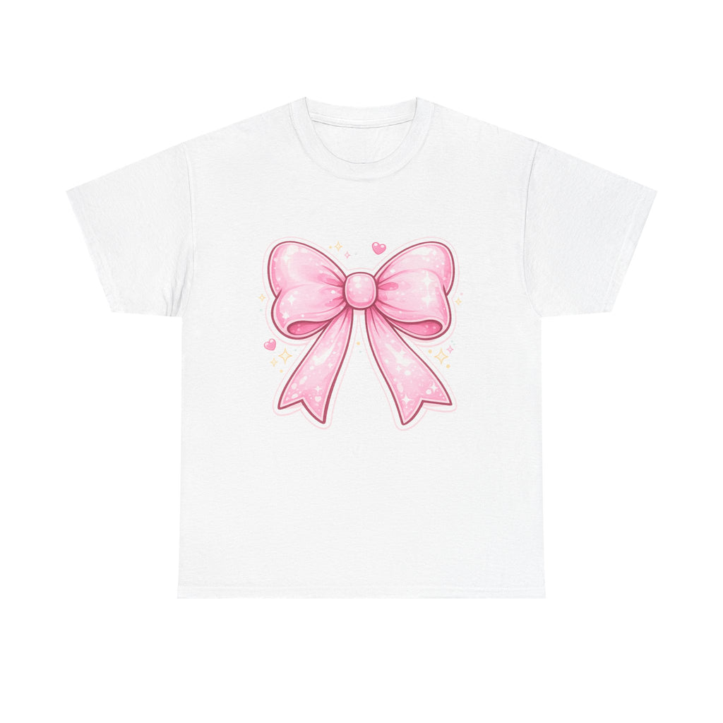 Pink Bow Tee — Cute Pastel Ribbon Graphic T-Shirt
