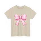 Pink Bow Tee — Cute Pastel Ribbon Graphic T-Shirt