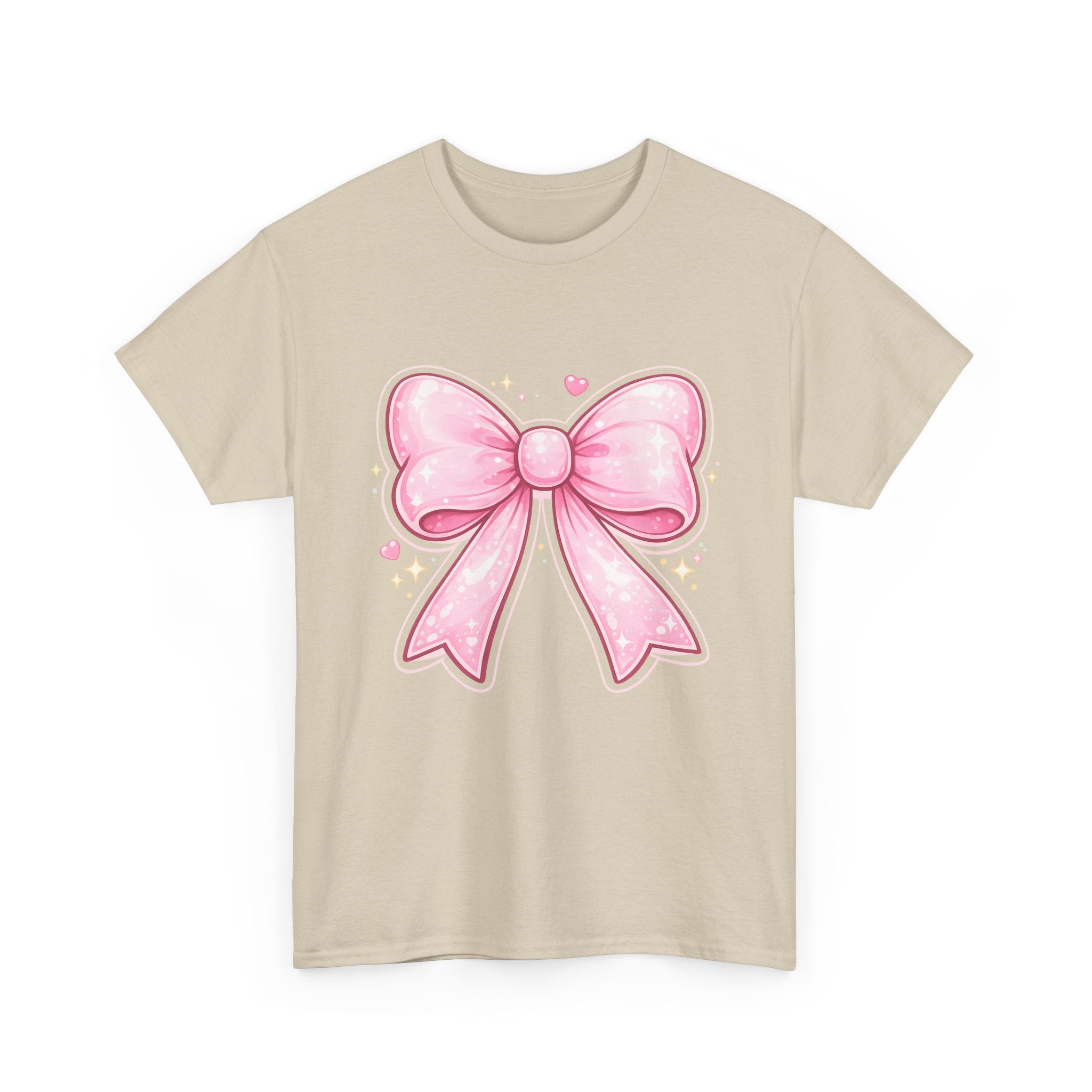 Pink Bow Tee — Cute Pastel Ribbon Graphic T-Shirt
