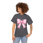 Pink Bow Tee — Cute Pastel Ribbon Graphic T-Shirt