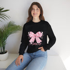 Mama Pink Gingham Bow Sweatshirt