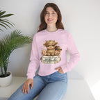 Cow Face Sweatshirt "Apparently I Have An Attitude" — Cute Farm Animal Graphic Crewneck