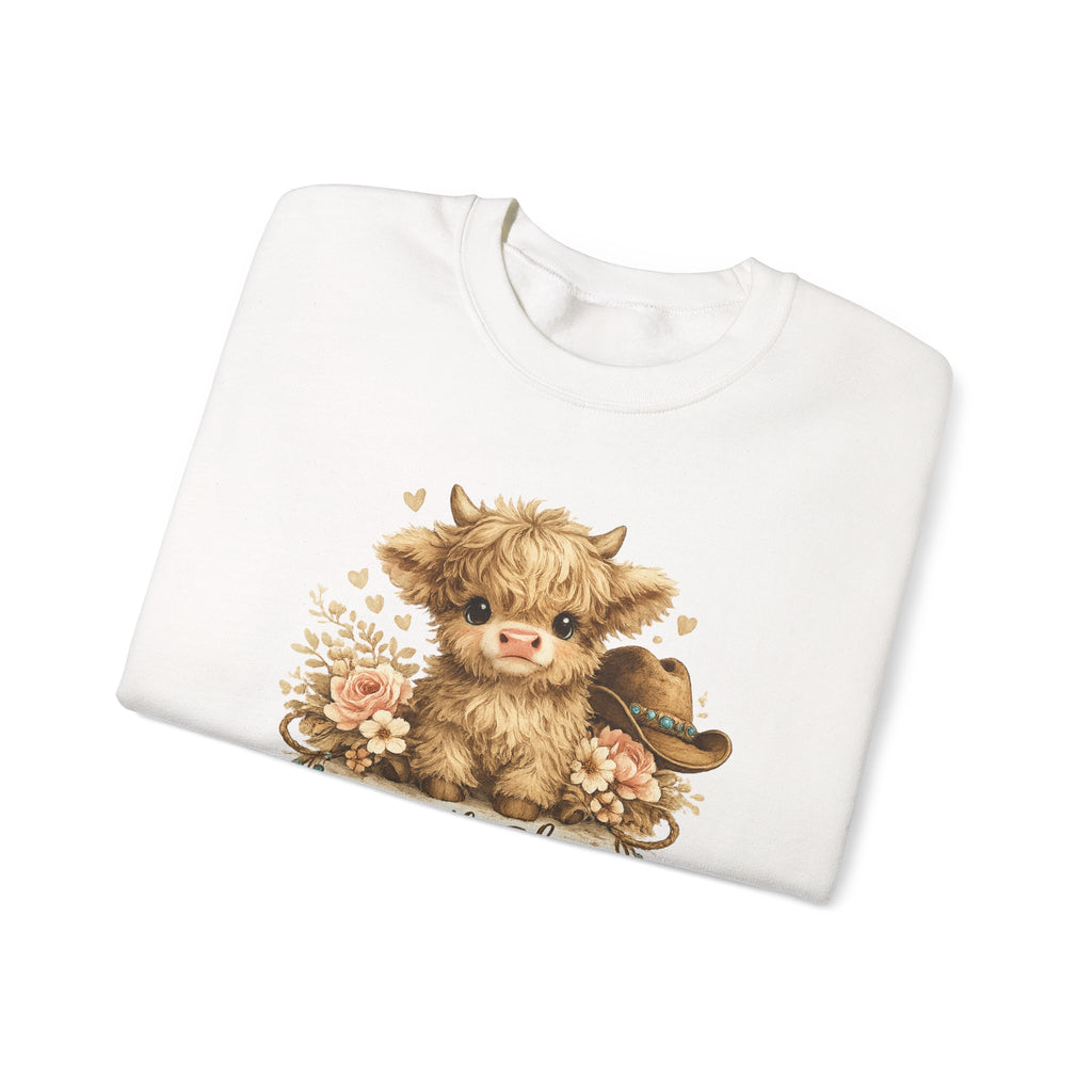 Cow Face Sweatshirt "Apparently I Have An Attitude" — Cute Farm Animal Graphic Crewneck