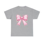 Pink Bow Tee — Cute Pastel Ribbon Graphic T-Shirt