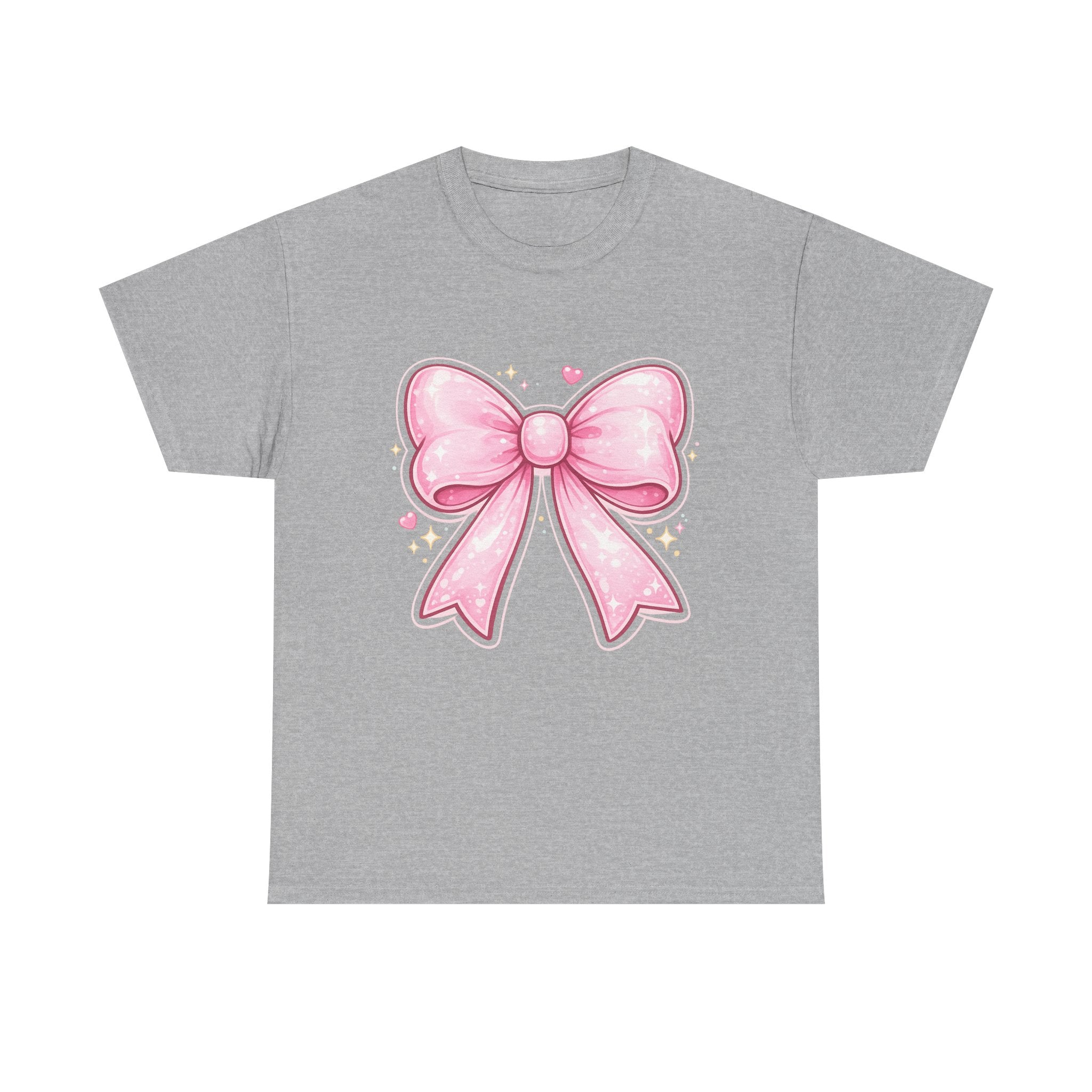 Pink Bow Tee — Cute Pastel Ribbon Graphic T-Shirt
