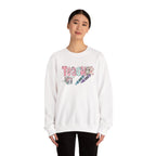 Teacher Floral Crewneck Sweatshirt — Pastel Pencil & Apple Design
