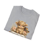 Cute Highland Cow T-Shirt — "Apparently I Have An Attitude" Graphic Tee