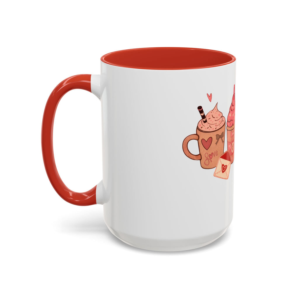 Valentine’s Coffee Mug — Cute Sweet Drinks & Love Treats Accent Mug