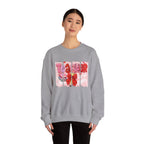 Teacher Heart Crewneck Sweatshirt — Cute Pink Classroom Gift