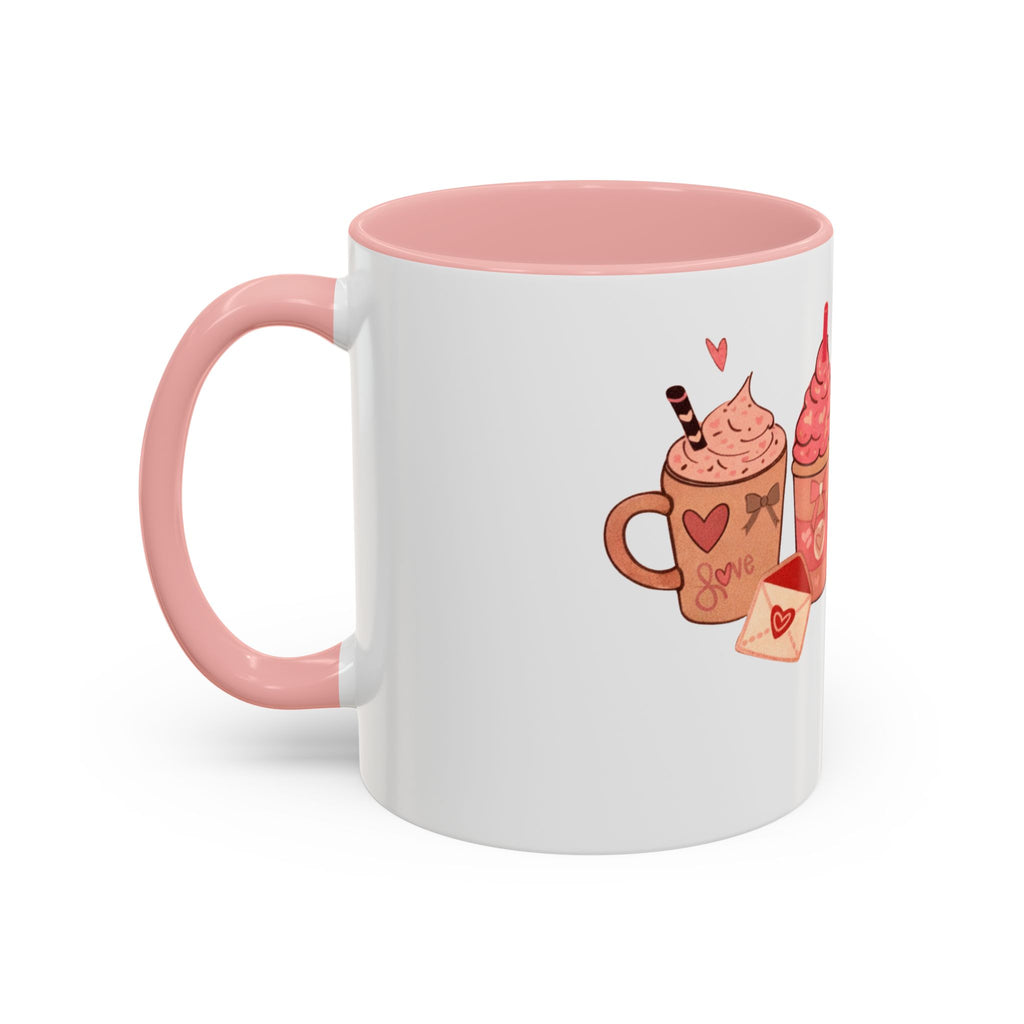Valentine’s Coffee Mug — Cute Sweet Drinks & Love Treats Accent Mug
