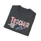 Teacher Crayon Graphic T-Shirt — Cute School Staff Gift