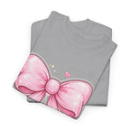 Pink Bow Tee — Cute Pastel Ribbon Graphic T-Shirt