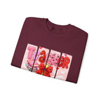 Teacher Heart Crewneck Sweatshirt — Cute Pink Classroom Gift