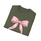 Pink Ribbon Bow T-Shirt — Cute Pastel Gift-Ready Top
