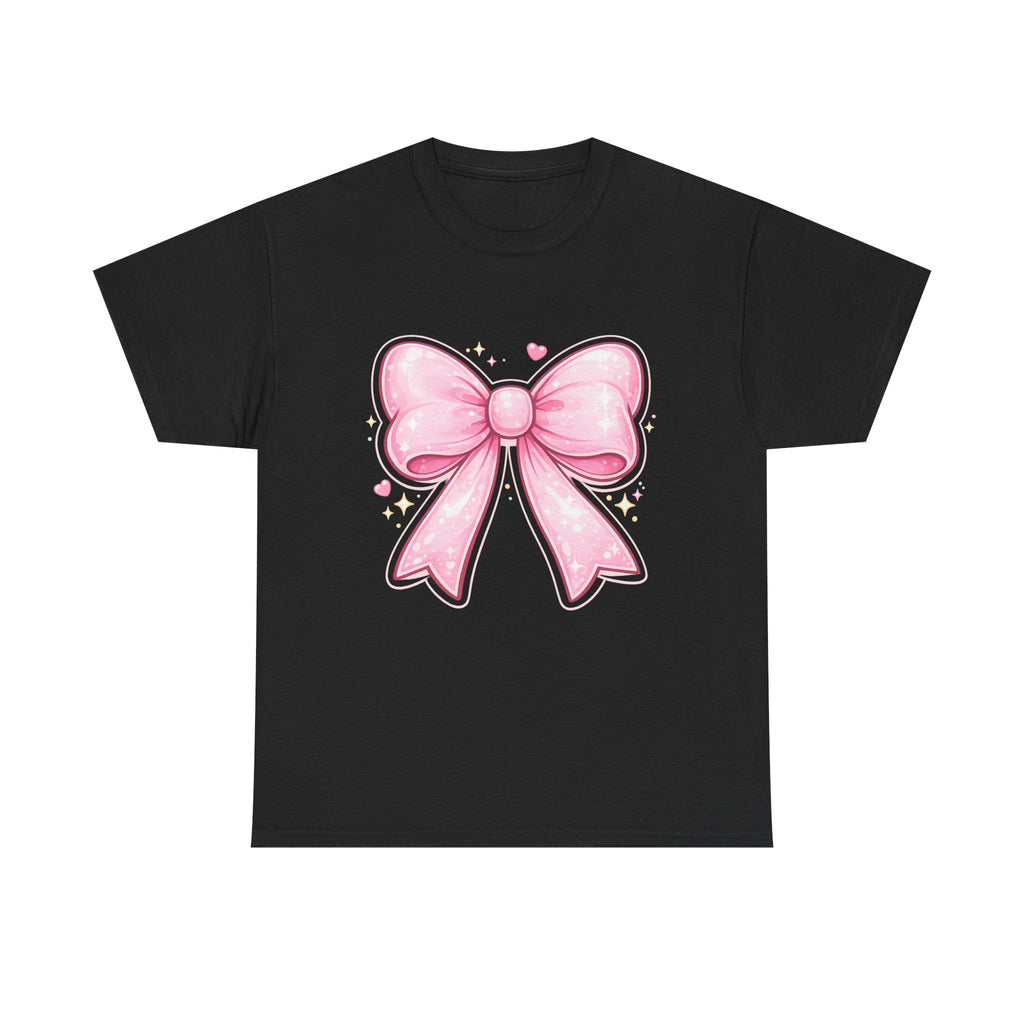 Pink Bow Tee — Cute Pastel Ribbon Graphic T-Shirt