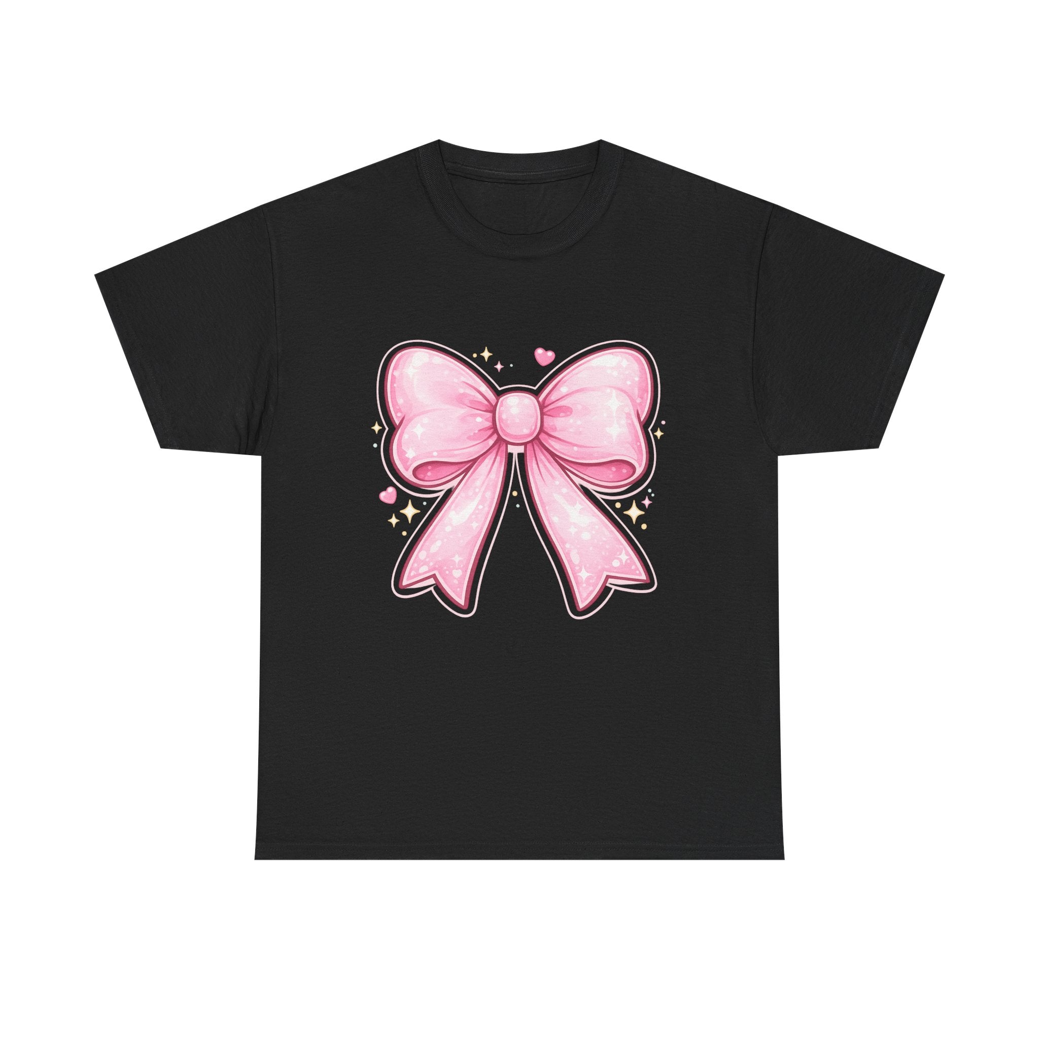 Pink Bow Tee — Cute Pastel Ribbon Graphic T-Shirt