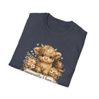 Cute Highland Cow T-Shirt — "Apparently I Have An Attitude" Graphic Tee