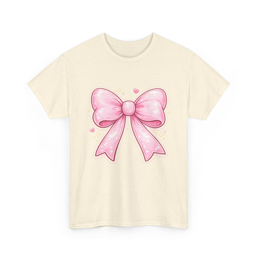Pink Bow Tee — Cute Pastel Ribbon Graphic T-Shirt