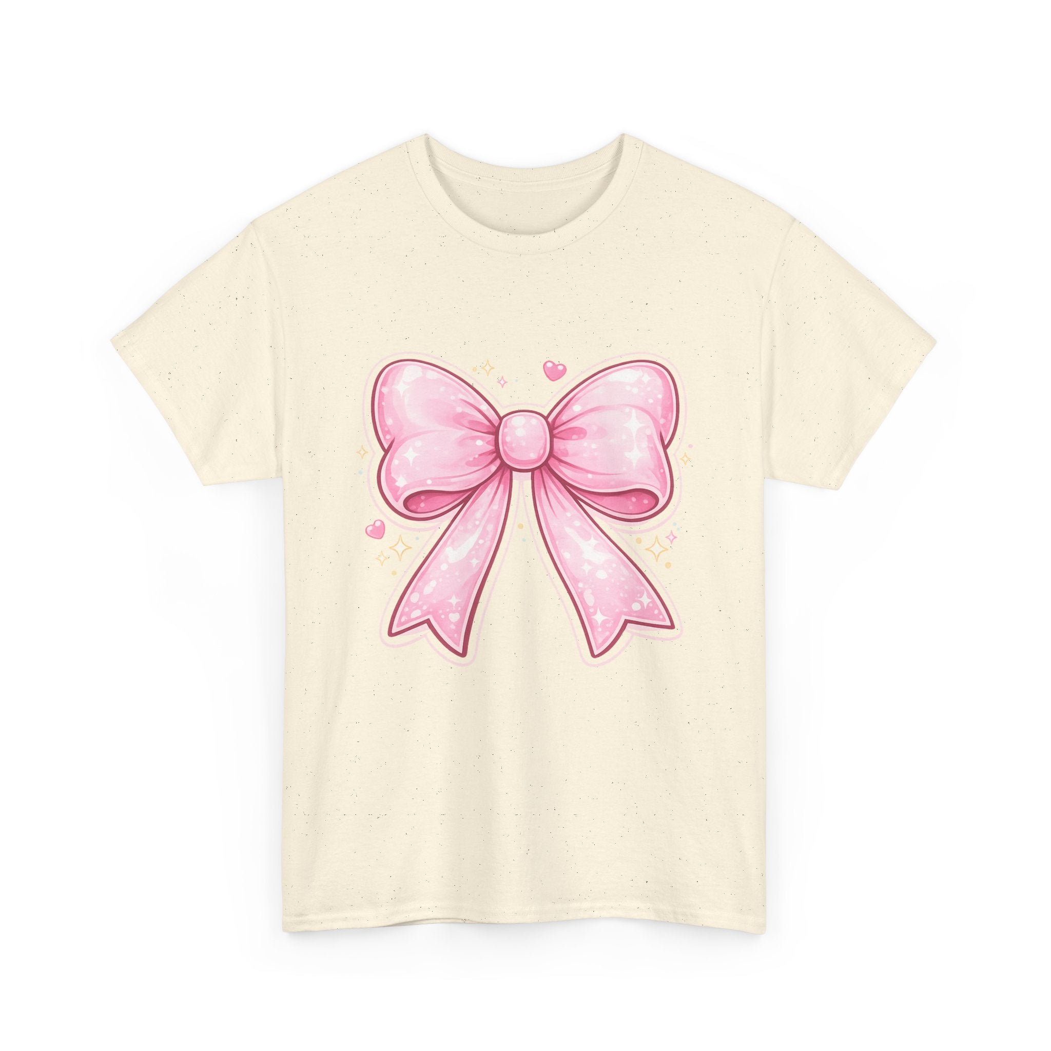 Pink Bow Tee — Cute Pastel Ribbon Graphic T-Shirt