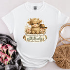 Cute Highland Cow T-Shirt — "Apparently I Have An Attitude" Graphic Tee