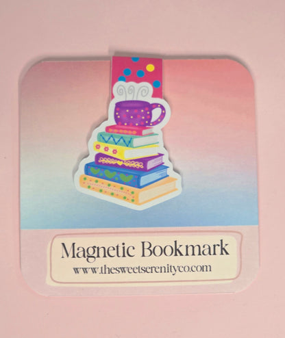 Stack of books Magnetic Bookmark