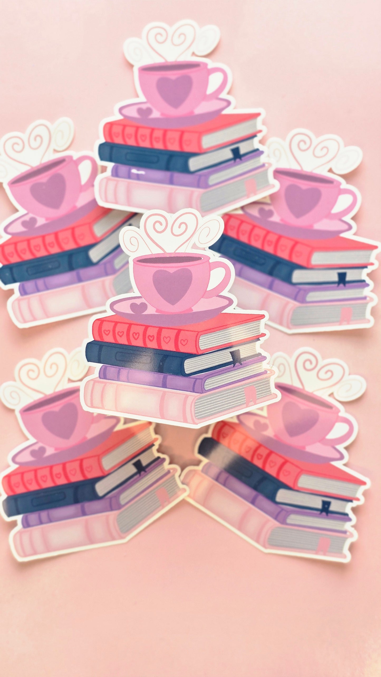 Stack of books Sticker