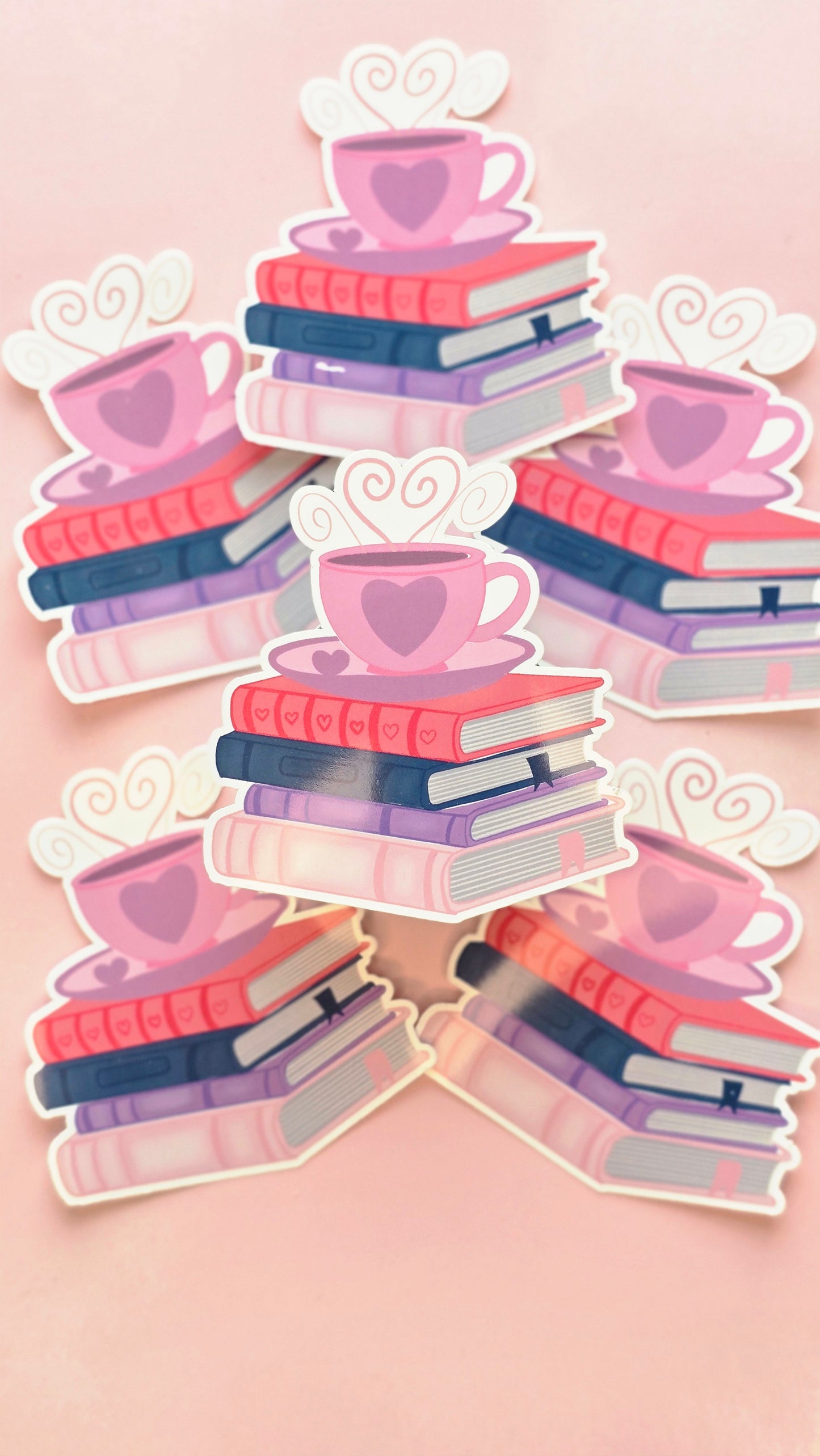 Stack of books Sticker