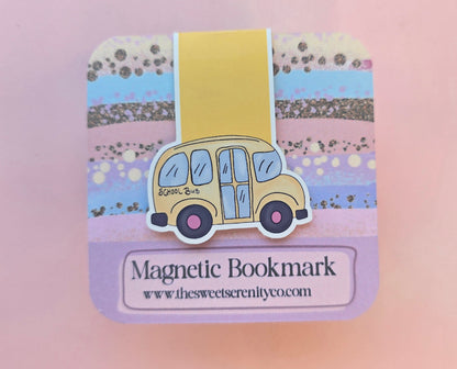 Bus Magnetic Bookmark