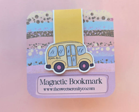 Bus Magnetic Bookmark