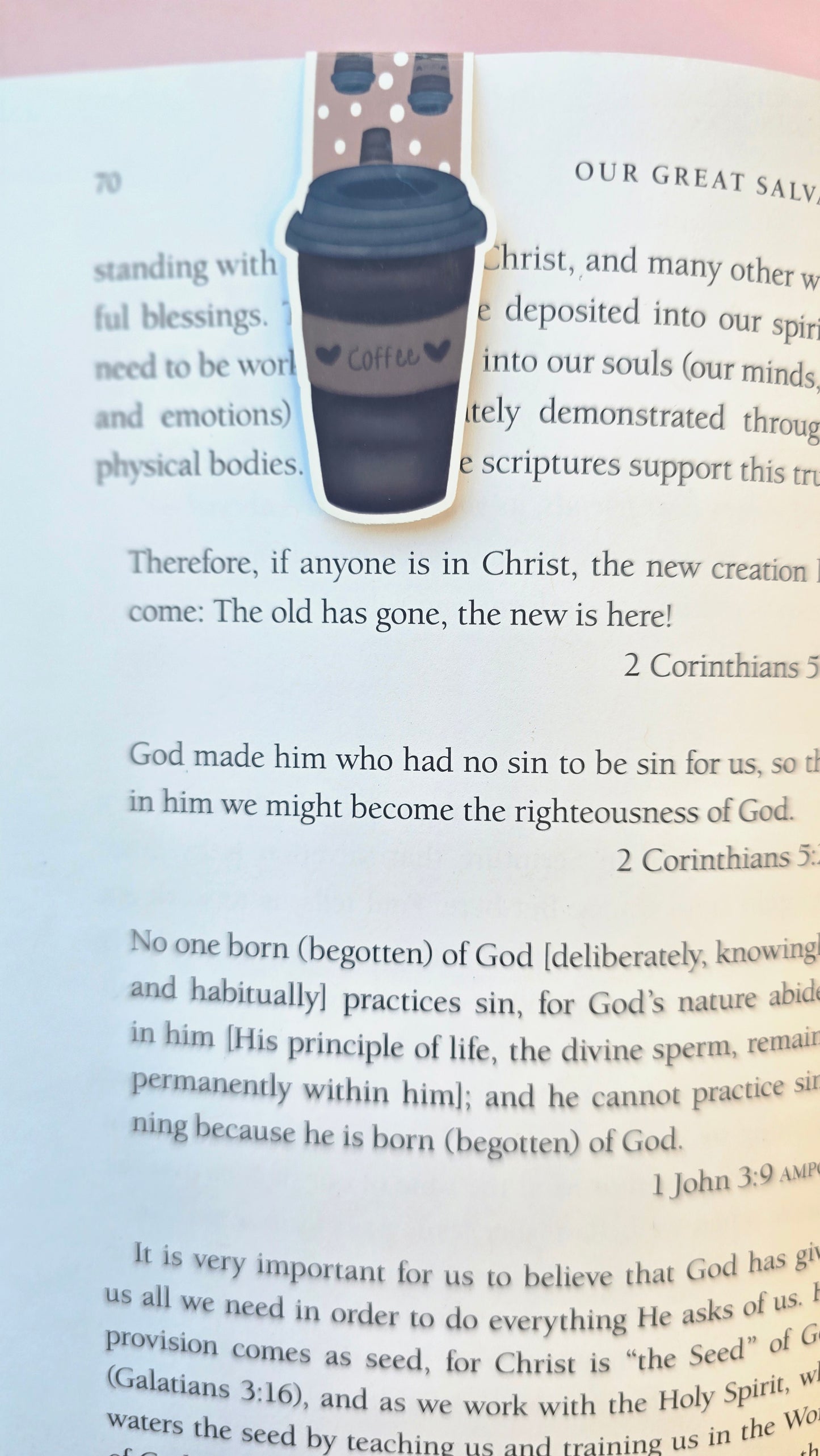Coffee Magnetic Bookmark