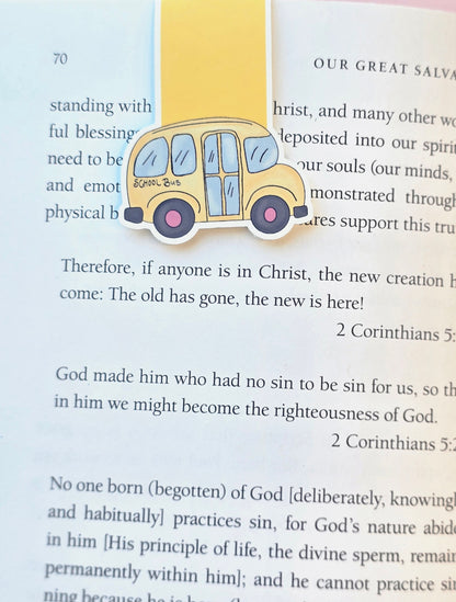 Bus Magnetic Bookmark