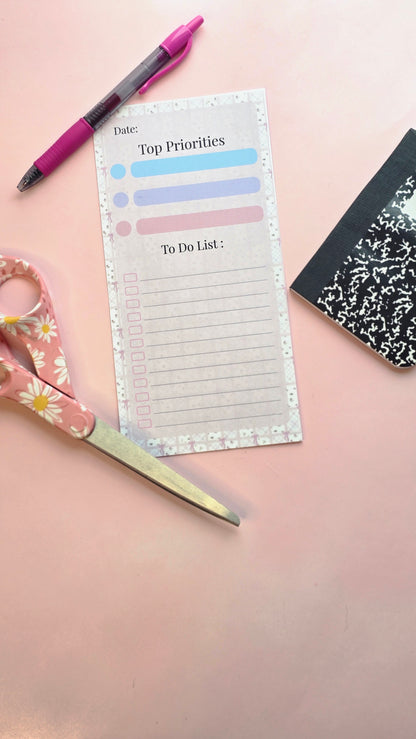 To Do List Pink Bow