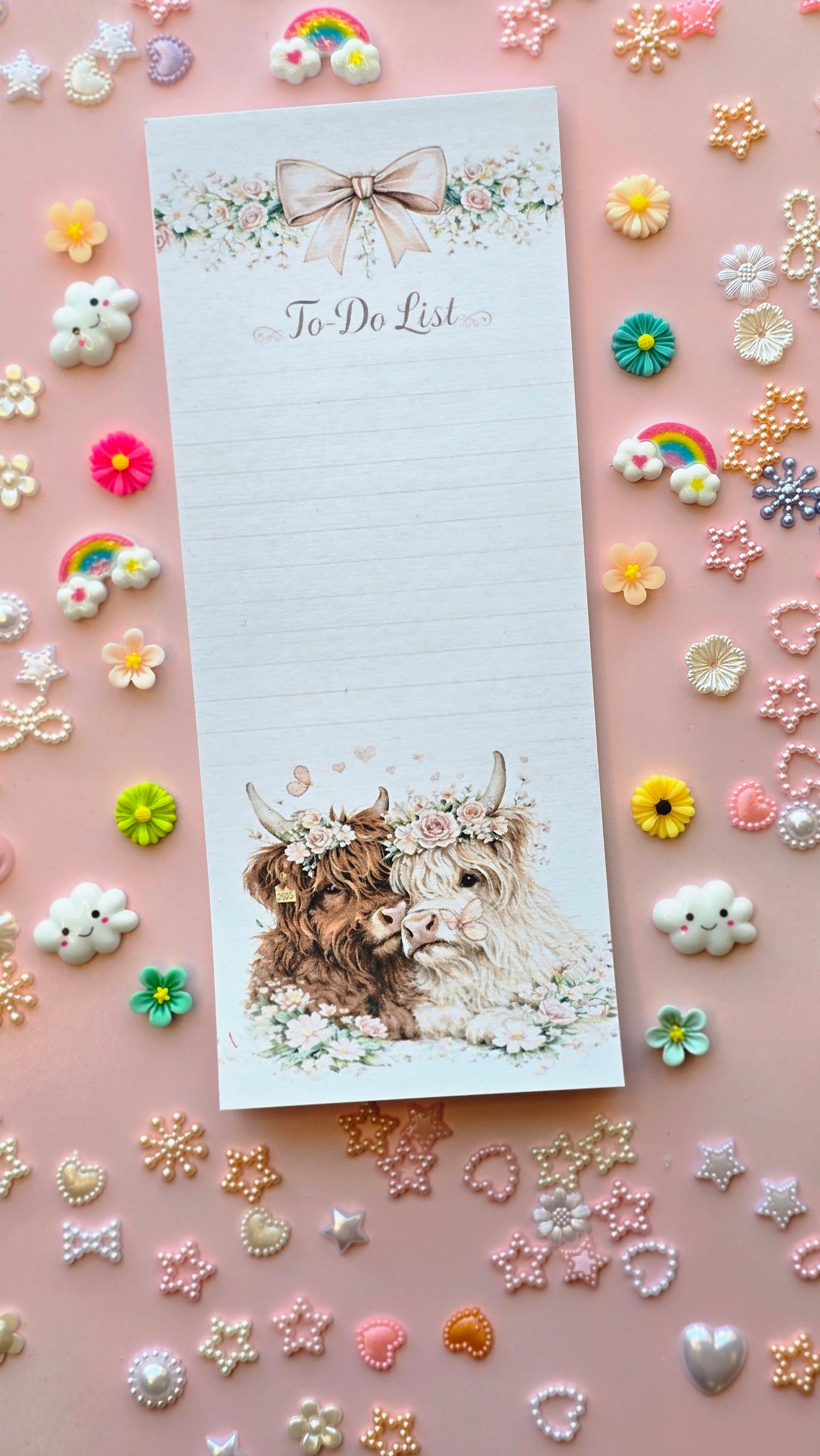 Cute Highland Cow  to do list