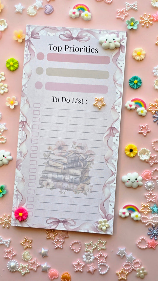 Cute coquette to do list